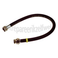 Foto van Easyfiks Gasslang Rubber flexibel voor los staande apparaten Gastec 80 cm met koppelingen 
