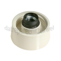 Foto van Lamphouder Schroefmodel recht 60W, creme E27 