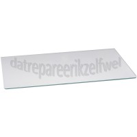 Foto van Bauknecht Glasplaat 51,4x30cm safeglass KR30560,KR34562, 