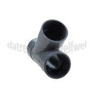 Foto van Sanitair T-stuk PVC 40mm 45 gr. 3x lijm 