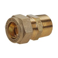 Foto van Dps Knelkoppeling recht 1/2' buiten x 15mm 