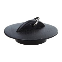Foto van Dps Plugstop zwart + rand 38.5mm 