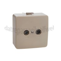 Foto van Hirschmann Rijgwandcontactdoos Voor opbouw en inbouw montage, nummer 38 shop GEDU15 