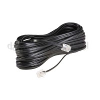 Foto van BMS Aansluitkabel RJ11 (M) - RJ11 (M), zwart, 10 m Silverline 