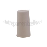 Foto van Deltafix Deurbuffer Deurbuffer wit Rubber 1 stuk 75mm 