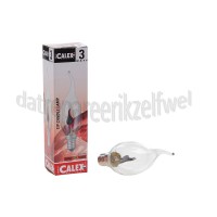 Foto van Calex Gloeilamp Tip-Kaarslamp 240V 3 Watt 5 Lumen 2000K E14 BXS35 Flickervlam 