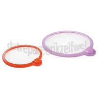 Foto van WPRO Deksel Magic Cover, Vacuum deksels 15 en 21cm, set van 2 stuks Universeel gebruik 