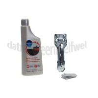Foto van WPRO Reiniger Onderhoudsset Vitro Clean Keramische kookplaten Creme, Schraper en 10 mesjes 