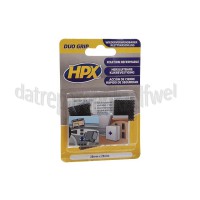 Foto van HPX Klikbevestiging Hersluitbare Pads, Zwart Duo Grip, 25mm x 25mm 