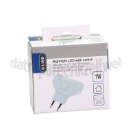 Foto van Q-Link Lampje 1W LED Wit met schakelaar 