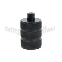 Foto van Calex Lamphouder Aluminium lamphouder 3 rings model mat zwart E27, ronde kabel klem, max. 250V-60W 