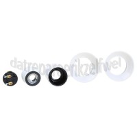 Foto van Lamphouder E14 40W Buitendraad wit Fitting met 2 ringen 
