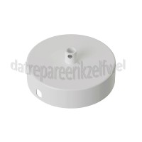 Foto van Calex Plafondplaat Metalen plafondplaat mat wit 100mm, 1 gat 