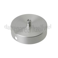 Foto van Calex Plafondplaat Metalen plafondplaat mat nikkel 100mm, 1 gat 