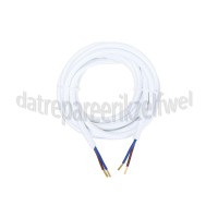 Foto van Calex Kabel Kabel wit 2x0,75mm 3m Max. 250V-60W 
