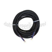 Foto van Calex Kabel Kabel zwart 2x0,75mm 3m Max. 250V-60W 