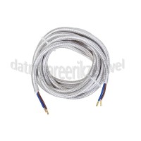 Foto van Calex Kabel Kabel metallic grijs 2x0,75mm 3m Max. 250V-60W 