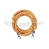 Foto van Calex Kabel Kabel goud 2x0,75mm 3m Max. 250V-60W 