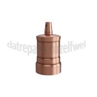 Foto van Calex Lamphouder Aluminium lamphouder, piek model M-035, mat koper E27, max. 250V-60W 