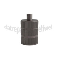 Foto van Calex Lamphouder Aluminium lamphouder, 3 rings model, mat parel zwart E27, ronde kabel klem, max. 250V-60W 