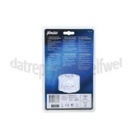 Foto van Alecto Zaklamp Oplaadbare LED zaklamp, Wit Werkt op lichtnet en batterijen 
