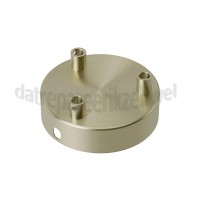 Foto van Calex Plafondplaat Metalen plafondplaat mat brons 100mm, 3 gaten 