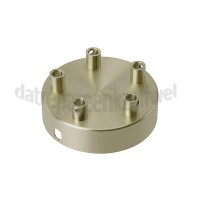 Foto van Calex Plafondplaat Metalen plafondplaat mat brons 100mm, 5 gaten 
