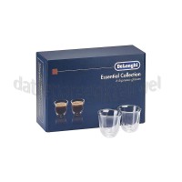Foto van DeLonghi Kopjes Essential collection Set van 6 espresso glazen 