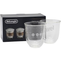 Foto van DeLonghi Kopjes Dubbele thermowand Set van 2 cappuccino glazen 