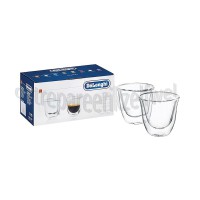 Foto van DeLonghi Kopjes Dubbele thermowand Set van 2 espresso glazen 