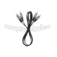 Foto van Easyfiks Tulp Kabel 2x Tulp RCA Male - 2x Tulp RCA Male 1.5 Meter, Afgeschermd 