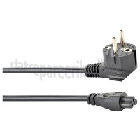Foto van Easyfiks Netvoedingskabel Voedingskabel C5, 230V, 10 Amp 2,5 Meter, 3x0.75mm2 