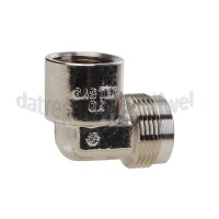 Foto van Easyfiks Comfort-aansluiting Gas aansluitkoppeling 1/2"" knie, haaks 
