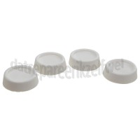 Foto van Easyfiks Trillingsdempers Trillingsdempers Wit, set van 4 stuks 