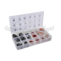 Foto van Assortimentdoos O-ringen, fiber-ringen, rubber ringen Afdichtingsringen 