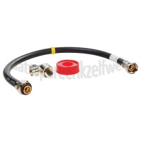 Foto van Easyfiks Gasslang Aansluit set compleet 60 cm voor los staande apparaten Comfort aansluiting, gasslang en teflontape 
