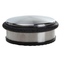 Foto van Deltafix Deurstop Deurstopper 4x10cm Chroom, RVS Look 