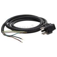 Foto van Easyfiks Snoer Perilex 5x1,5mm2 Zwart 2M 5 Aderig snoer met gegoten stekker 