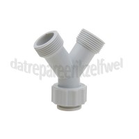 Foto van Easyfiks Verbindingsstuk Y verbindingsstuk 3/4 Kunststof met schroefkoppeling 