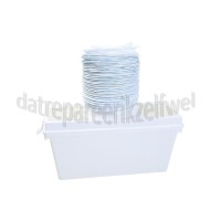 Foto van Easyfiks Afvoerset condensdroger 100mm doorsnede en 1,5 meter slang Vaatje inclusief afvoerslang 