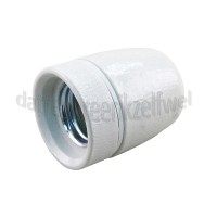 Foto van Q-Link Lamphouder Porselein -wit- E27 