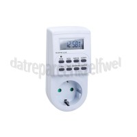 Foto van Q-Link Schakelklok 16A 230v 3500W RA 20 schakelmomenten per dag digitale schakelklok met dag en week progamma 