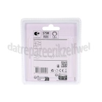 Foto van Q-Link Snoer 2x0,75mm2 600W wit 1.8M Aansluitsnoer met eurostekker 