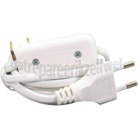 Foto van Q-Link Snoer Aansluit met schakelaar wit en eurostekker 2x0,75mm2 600W 