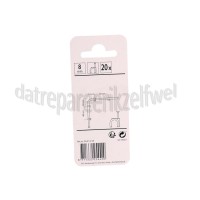 Foto van Q-Link Clip 8mm VMVL + coax 12 wit 20 stuks kabelclip 