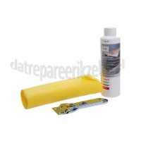 Foto van Bosch Reiniger Voor glaskeramische kookplaten, 250ml Met metalen schraper en reinigingsdoek 