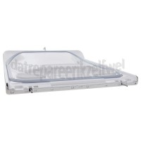 Foto van AEG Deur Deksel Wit, compleet incl. sluiting L46000, L47330, L60460TL 