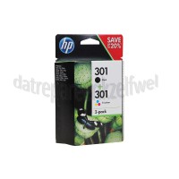 Foto van HP Hewlett-Packard Inktcartridge No. 301 Black + Color Deskjet 1050,2050,3050A 