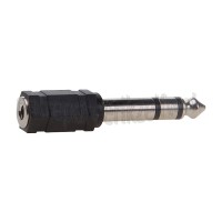 Foto van Easyfiks Jack Adapter Jack 6.3mm Stereo Male - Jack 3.5mm Contra Stereo Female Verloopstekker 
