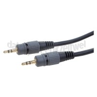 Foto van Easyfiks Jack Kabel Jack 3.5mm Stereo Male - Jack 3.5mm Stereo Male 1.2 Meter, Zwart, 